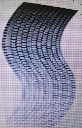 Uszodarács íves, Square, 245mm x 24mm K1523 Uszodarács íves, Square, 245mm x 24mm K1523